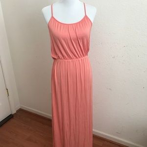 Coral maxi dress